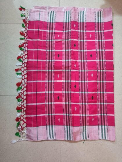 Tasar Panchi Saree with Jhalar