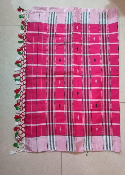 Tasar Panchi Saree with Jhalar