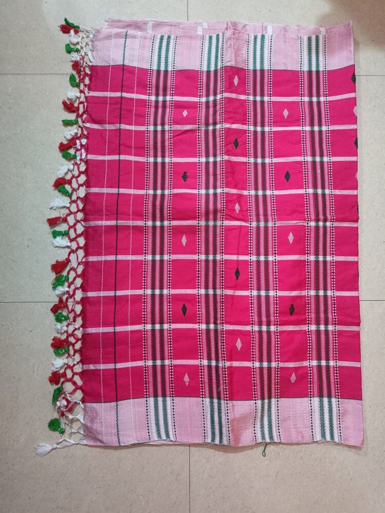 Tasar Panchi Saree with Jhalar