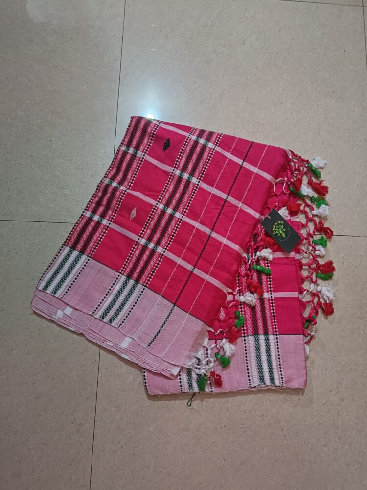 Tasar Panchi Saree with Jhalar