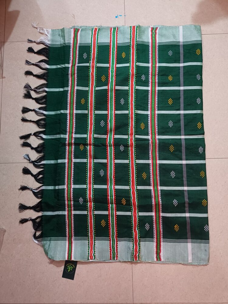 Bottle Green Booti Saree