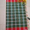 Rifle Green Booti Saree With Jhalar