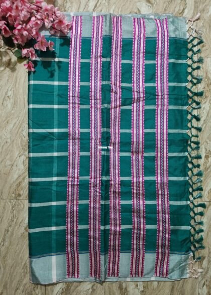 Aqua Blue Plain Panchi Saree