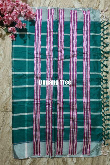 Aqua Blue Plain Panchi Saree