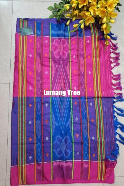 Purple and Pink Sambalpuri Panchi Saree