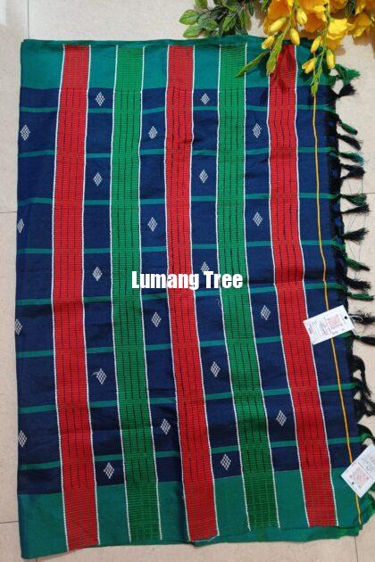 Peacock Blue and Green Panchi Saree