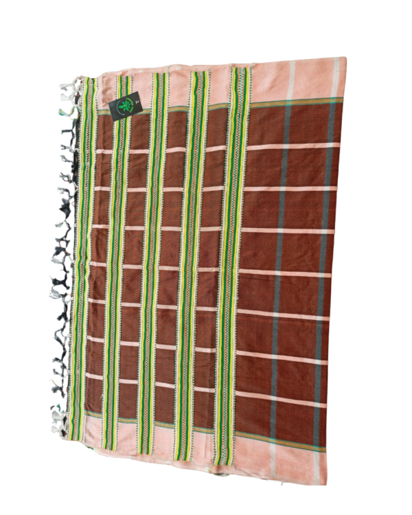 Otter Brown Plain Panchi Saree