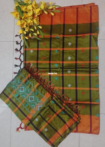 Couple combo panchi saree and dhoti
