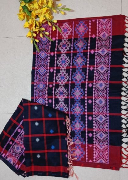 Santali Couple Combo Panchi Saree and Dhoti