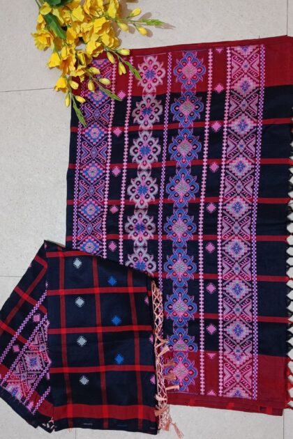 Santali Couple Combo Panchi Saree and Dhoti