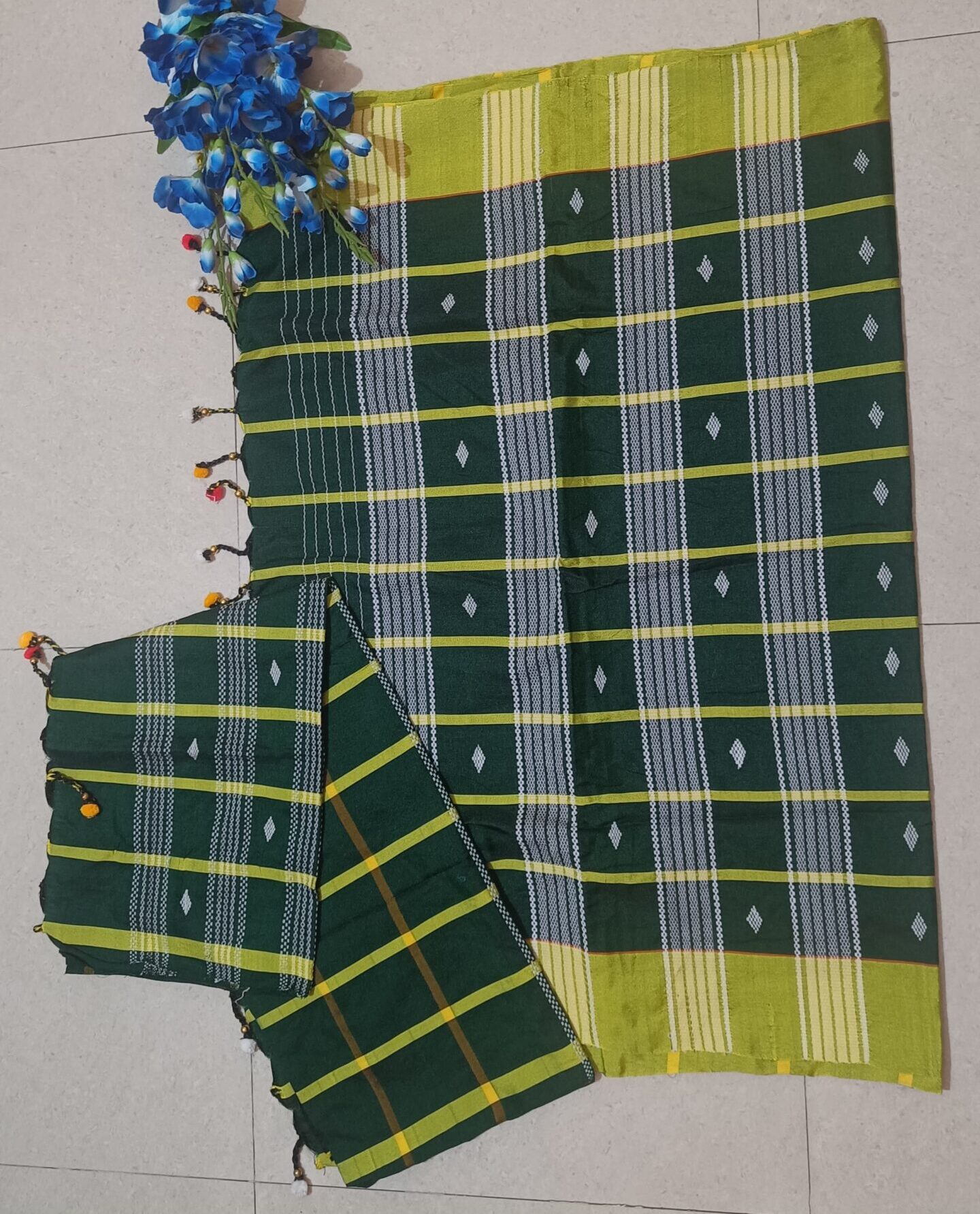 Santali Couple Combo Panchi Saree and Dhoti