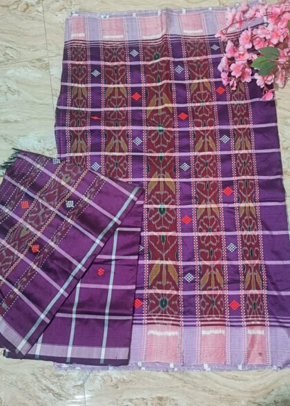 Santhali Panchi Saree and Dhoti Couple Combo